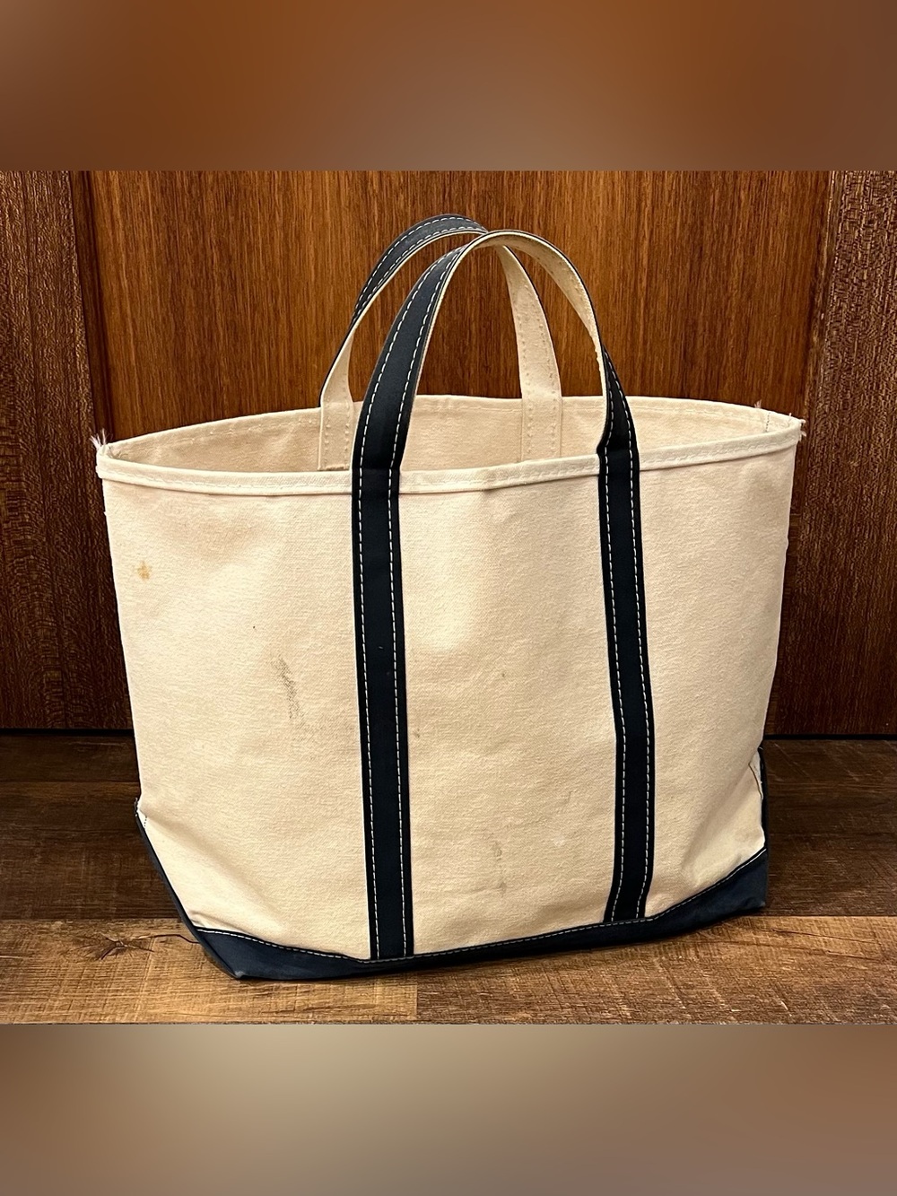 Vintage L.L.Bean Boat and Tote Bag – Made in Freeport Maine – 80s 90s Canvas